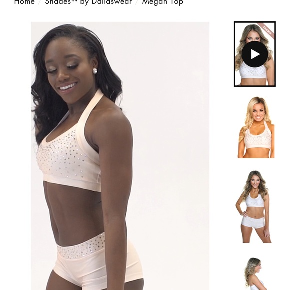 NFL cheer ,DallasWear procheer audition outfit,unworn,NFL NBA dance team - Picture 8 of 8